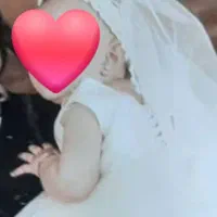 لباس عروس نوزادی با تور و کفش