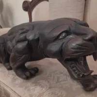 مجسمه  دکوری چوبی جگوار.اندونزی تایلندی