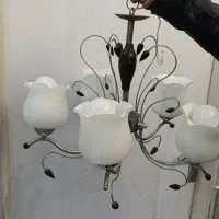 لوستر ۵و۳شاخه|لوستر و چراغ آویز|رشت, جهاد|دیوار