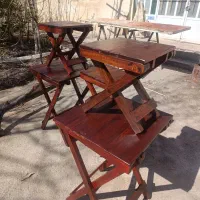 میز نیمکت تاشو