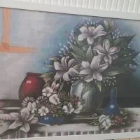 تابلو بسیار زیبا قاب شده همراه با شیشه