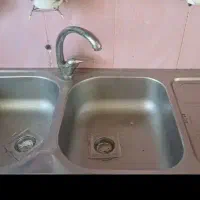 شیر آب همراه با سینک دوقلو