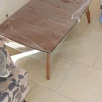 مبل ۷ نفره با میز جلومبلی چوبی|مبلمان خانگی و میز عسلی|رودهن, |دیوار