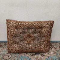 یک جفت پشتی ترمه سنتی دو رو مدل شاه نشین