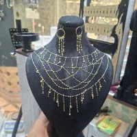 نیم ست اویز دار یک گرم گوشواره یک گرم صد|جواهرات|شیراز, شاهچراغ|دیوار
