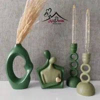 مجسمه ، شمعدان ، گلدان و آباژور