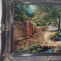 تابلو فرش نو  ماشینی ..کوچه باغ