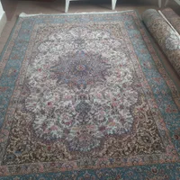 یک جفت قالی کف ابریشم ۶ متری