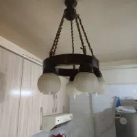 لوستر چوبی ۵شاخه