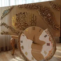 تابلو وساعت رزین|ساعت دیواری و تزئینی|قم, عمار یاسر|دیوار