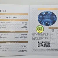 توپاز درشت(رویال بلو) سوئیس کالر کامل پاک و شفاف|جواهرات|تهران, تهران پارس|دیوار