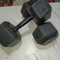 دمبل‌15کیلویی‌6ضلعی‌نو