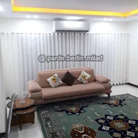 پرده پانچی حریر ترک با لوازم کامل نصبی|پرده، رانر، رومیزی|بابل, |دیوار