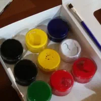 گواش بچگانه همراه یک عدد قلمو