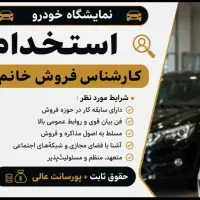 کارشناس فروش خانم در زمینه خودرو