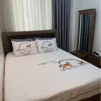 پنل ترک و‌پرده حریر ترک و زیر پرده+چوب پرده|پرده، رانر، رومیزی|تهران, صادقیه|دیوار