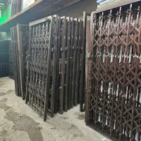 درب حفاظ کشویی ریلی آکاردیونی نصب در تهران خلازیر