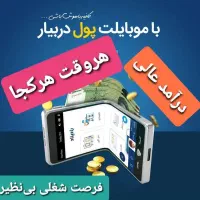 دورکاری با گوشی و اینترنت در منزل
