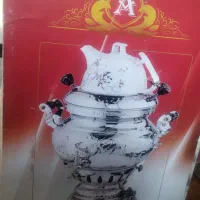 سماور گازی البرز ۸ لیتری با قوری