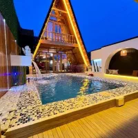 کلبه-سوییسی-نوساز-جکوزی-ویو-جنگلی-استخردار