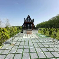 کلبه سوئیسی جفت جنگل اقساط۱۲ماهه لوکیشن عالی