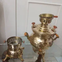 سماور ذغالی نو و مسی سنگین