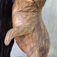 مجسمه خرسهای چوبی کلکسیونی کمیاب|مجسمه، تندیس، ماکت|قدس, شهر‌قدس|دیوار