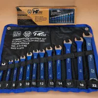 آچار یک سر رینگ یک سر تخت مدل HT252 مجموعه 12 عددی