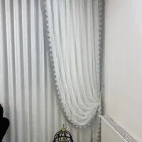پرده پذیرایی به همراه دستک قدی