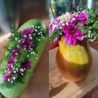 میوه آرایی. گل آرایی وحکاکی هندوانه و کدو|خدمات پذیرایی، مراسم|الوند, |دیوار