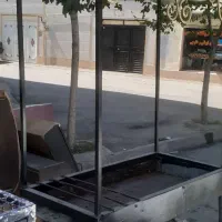 منقل بزرگ فلزی سالم ی‌ ونیم متری