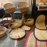 تعدادی سبدهای حصیری صنایع دستی|صنایع دستی و سایر لوازم تزئینی|شیراز, عفیف‌آباد|دیوار