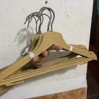 آویز لباس طرح چوب