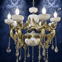 تولیدی لوستر لاوین مدل فرشته برنزی