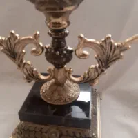 شمعدانی لاله طرح برنز آویز کریستالی نو|لوستر و چراغ آویز|تبریز, |دیوار