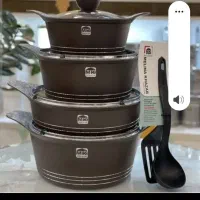 سرویس قابلمه ۱۰ پارچه ریسمون چدن سنیگن ضخیم