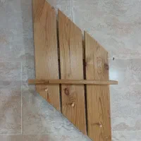 شلف چوبی از جنس چوب طبیعی|کتابخانه، شلف، قفسه‌های دیواری|شیراز, غدیر جنوبی|دیوار