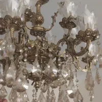 لوستر برنج ۶ شاخه ۱۲ شعله