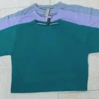 کراپ زنانه در سه رنگ فری سایز