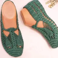 پاپوش دستباف زنانه مجلسی|لباس|اصفهان, گلزار|دیوار