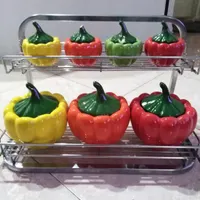 جا ادویه ای طرح فلفل دلمه|ظروف نگهدارنده، پلاستیکی، یک‌بارمصرف|تهران, تهرانسر شرقی|دیوار