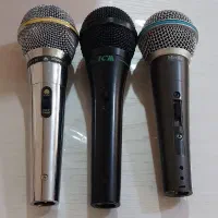 سه عدد میکروفن سالم درحد نو نو