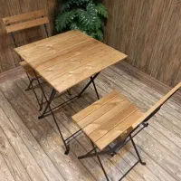 میز و نیمکت چوبی تاشو پایه فلزی|صندلی و نیمکت|نقده, |دیوار