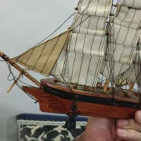 کشتی خشکل بادبانی با چوب مرغوب|مجسمه، تندیس، ماکت|مشهد, پورسینا|دیوار