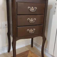 میز تلفن چوبی