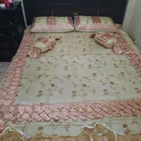 تخت ۲ نفره به همراه تشک و ۲عددتخته نئوپان|تخت و سرویس خواب|تهران, ابوذر|دیوار