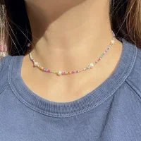 انواع گردنبند های پینترستی دست ساز|زیورآلات و اکسسوری|گرگان, |دیوار