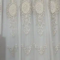 پرده حریر گلدوزی شده ترکی|پرده، رانر، رومیزی|بندرعباس, |دیوار