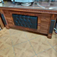 میز مدیریت وکیوم نمای چرم