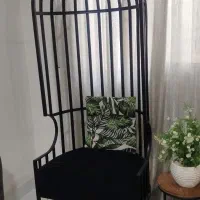 مبل صندلی شاهنشین شاه نشین فلزی قفسی